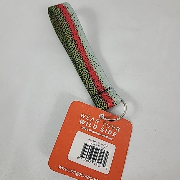 NEW Wingo Outdoors Rainbow Trout Fishing Keychain NWT - Picture 3 of 4